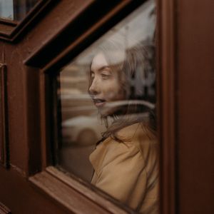 Close-up of a person's hands in a position of readiness.